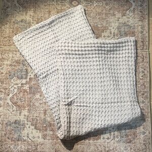 Cozy Textured light Gray Body Pillow Cover